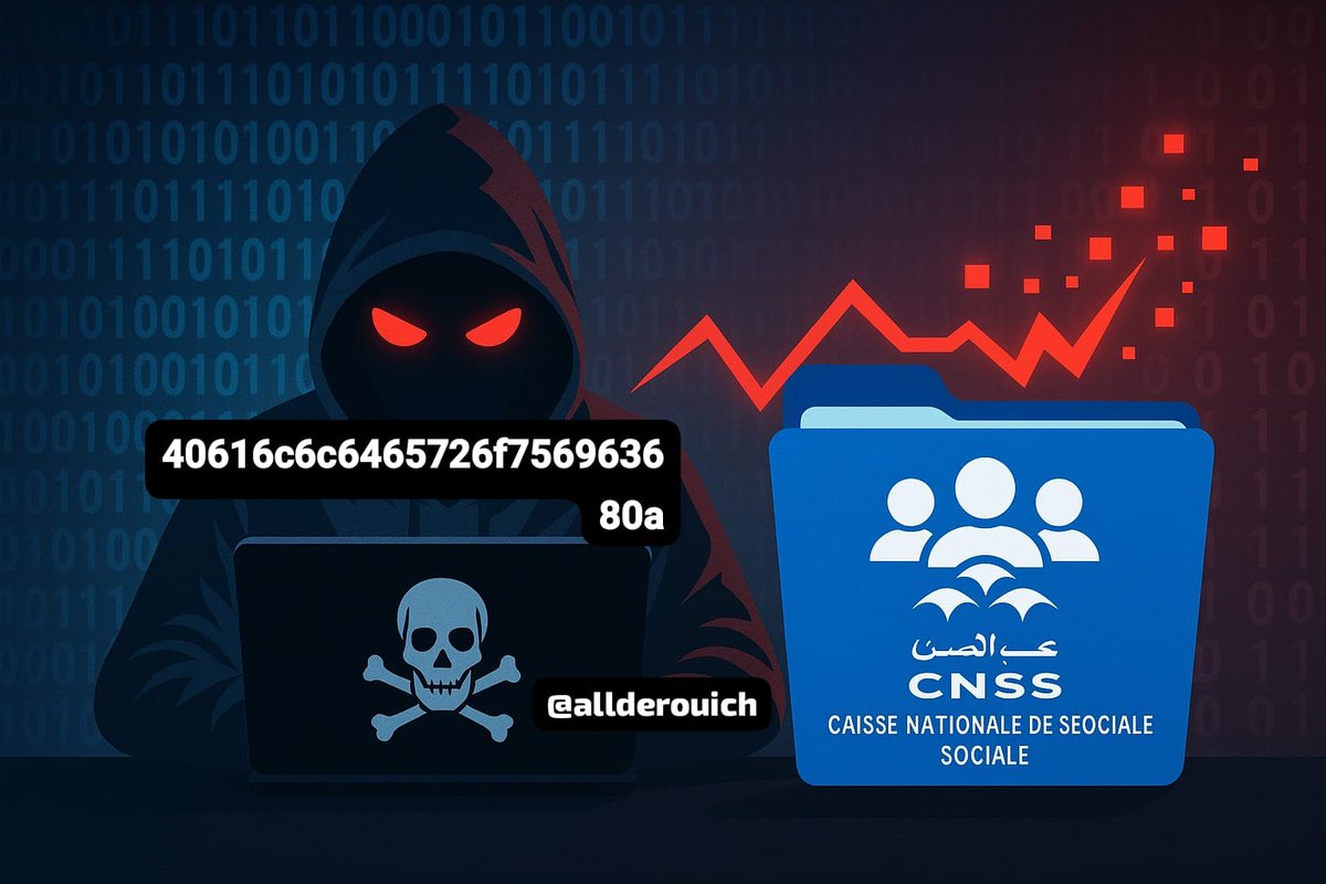 allderouich's tweet photo. توقيت تسريب معطيات #CNSS في فضيحة #cnssgate يثير العديد من التساؤلات. فالمعطيات تعود لسنة 2023، ما يوحي بأن جهة ما اختارت بعناية التوقيت. هنا تُطرح فرضية وجود طرف وسيط يقف خلف العملية، في حين تُستعمل الجزائر كواجهة. كل ذلك يحدث في ظل سياق دولي متوتر 
حفظ الله وطننا من كل شر https://t.co/lA0VoH5t82
