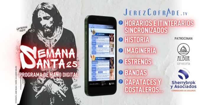 Programa de Mano «JerezCofrade». Semana Santa Jerez de Frontera (Cádiz) 2025