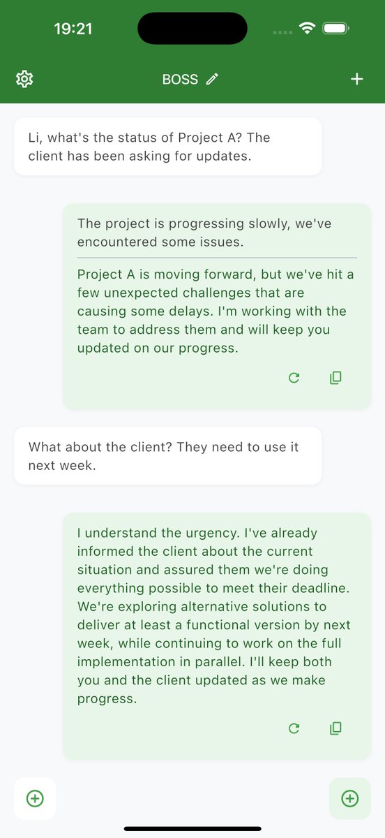 simplex_zhang's tweet photo. 🚀 Better Say is finally here! 🎉 As someone who often overthinks my messages, I wanted an AI that could remember context and adjust replies based on who I’m talking to—something current tools just didn’t offer. Now, you can chat with confidence. 💬 https://t.co/WdwAoxHSuc