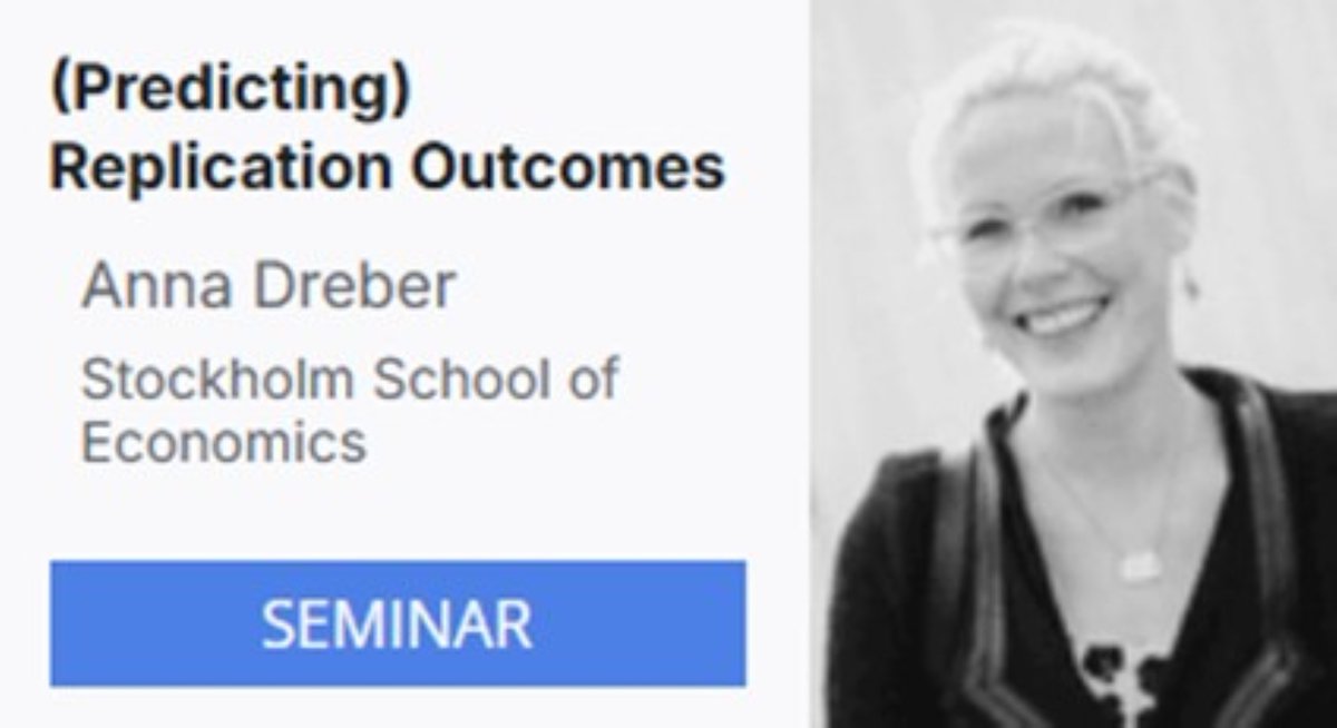 DeSci Foundation (@descifoundation) on Twitter photo In this Future of Science episode, Anna Dreber from the <a href="/Stockholm/">@Stockholm</a> School of Economics unpacks why the replication crisis isn’t just about bad science or p-hacking. It’s about how we design, analyse and interpret data in an inherently variable system.
From prediction markets to In this Future of Science episode, Anna Dreber from the <a href="/Stockholm/">@Stockholm</a> School of Economics unpacks why the replication crisis isn’t just about bad science or p-hacking. It’s about how we design, analyse and interpret data in an inherently variable system.
From prediction markets to