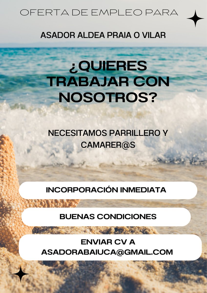 aldeabayuca's tweet photo. Oferta de #empleo para Ribeira 👇 https://t.co/racpOA5rbV