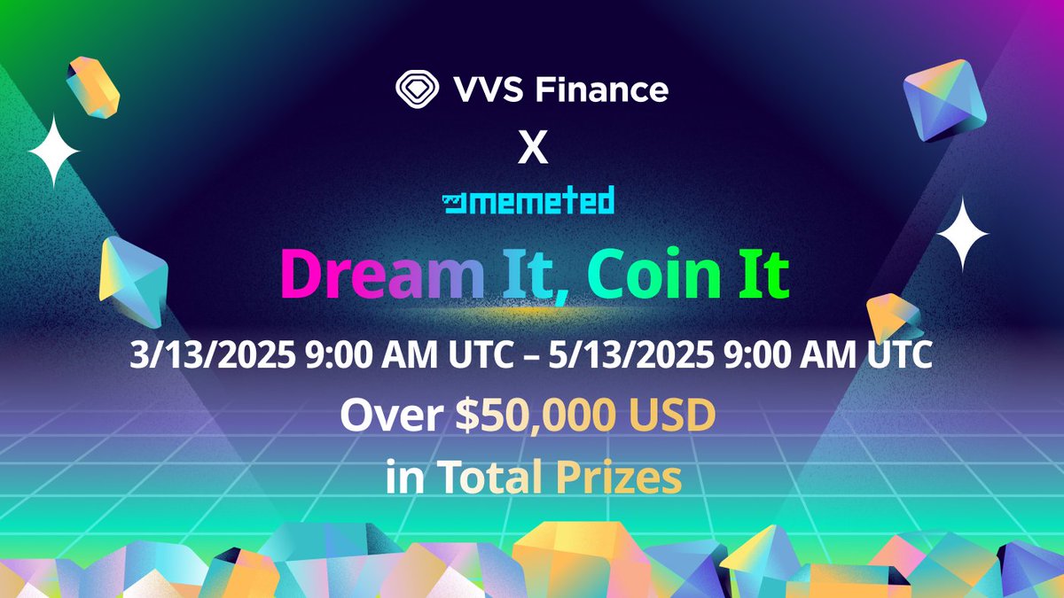 🚨 Campaign Extension Alert! #DreamItCoinIt 🪙💎

Co-hosted by <a href="/MintedNetwork/">Minted</a> x <a href="/VVS_finance/">VVS-Finance</a>

GM legends, we’ve seen the creativity, hustle, and energy from builders across #Cronos — and we’re not done yet. 💥

We’re extending the "Dream It, Coin It" campaign for ONE more month!