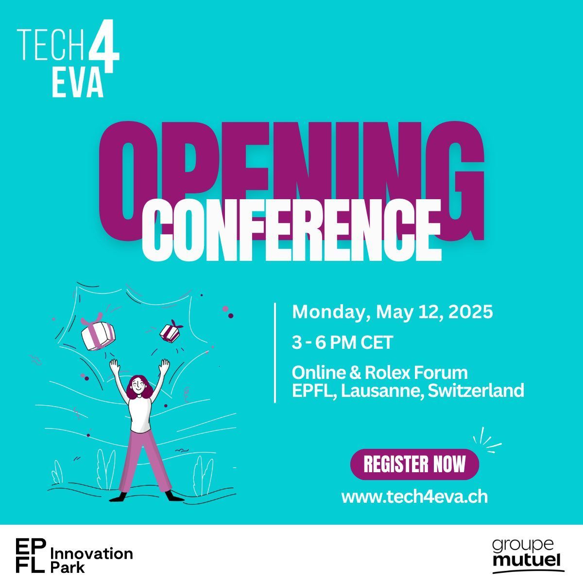 Fongit1's tweet image. Join #Tech4Eva, Europe&apos;s first Femtech accelerator, launching its 5th program on 12 May and learn about #FemTech! 

🔗 Register now:  tech4eva.ch/event/tech4eva…