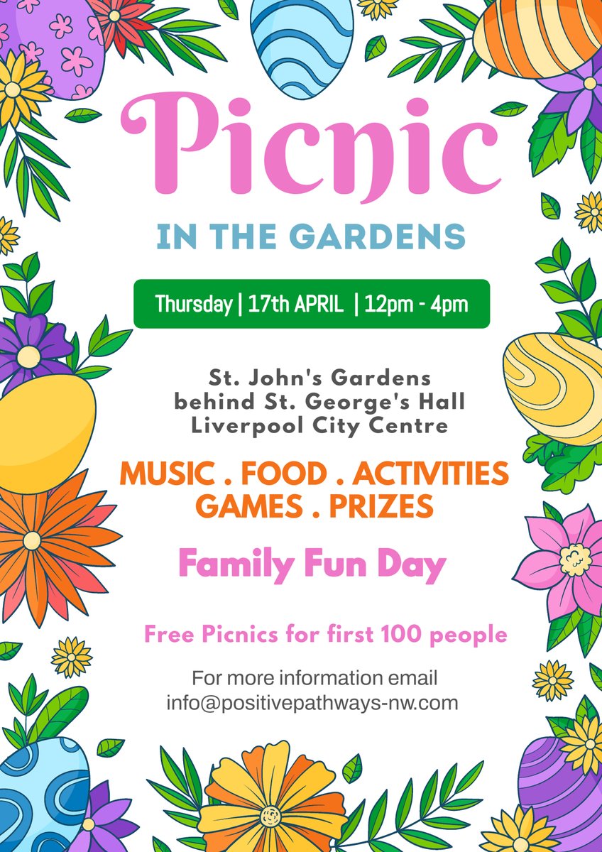 Head down to a family fun day next Thursday! 👨‍👩‍👦

From 12-4pm, St John's Gardens will host plenty of food, music and activities with something for everyone 🎵🍔

And while you're there you can get advice from:
💊 Liv Health Liverpool
🚭 Smoke Free Liverpool
💰 Stop Loan Sharks
