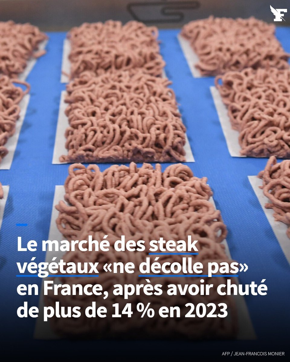 Idem pour les galettes et pavés végétaux, dont les ventes ont baissé de plus de 11 % en deux ans. → l.lefigaro.fr/l7x