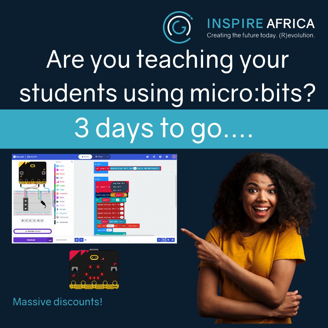 ⏳ Get ready, teachers! The countdown is on!
What if we told you that in under 2 hours, you could master micro:bit coding and confidently bring it into your classroom? 
Mark your calendars – April 14 to April 18 to gab this course at a massive 50% discount!