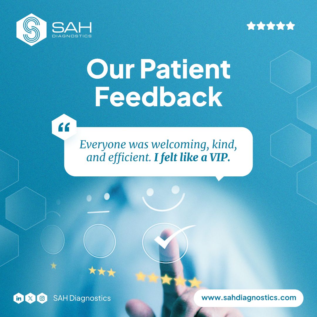 Nothing makes us feel better than a satisfied patient. We’re chuffed to share some feedback from one of our NHS clinics.
If you need support for your services, you can rest assured SAH will treat your patients with the utmost care. Find out more at sahdiagnostics.com 👩🏽‍⚕️