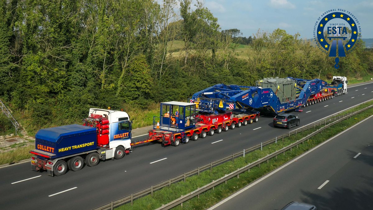 CollettLtd's tweet image. We&apos;re excited to be attending the @ESTAeurope Awards tonight as 𝐟𝐢𝐧𝐚𝐥𝐢𝐬𝐭𝐬 in 2 categories:

📌 Abnormal Transport ≤ 120Te
📌 Abnormal Transport &amp;gt; 120Te

Best of luck to all the nominees!

#HeavyTransport #Gretna #BladeAdapter #WindTurbine #SPMT #NationalGrid #PathFinder