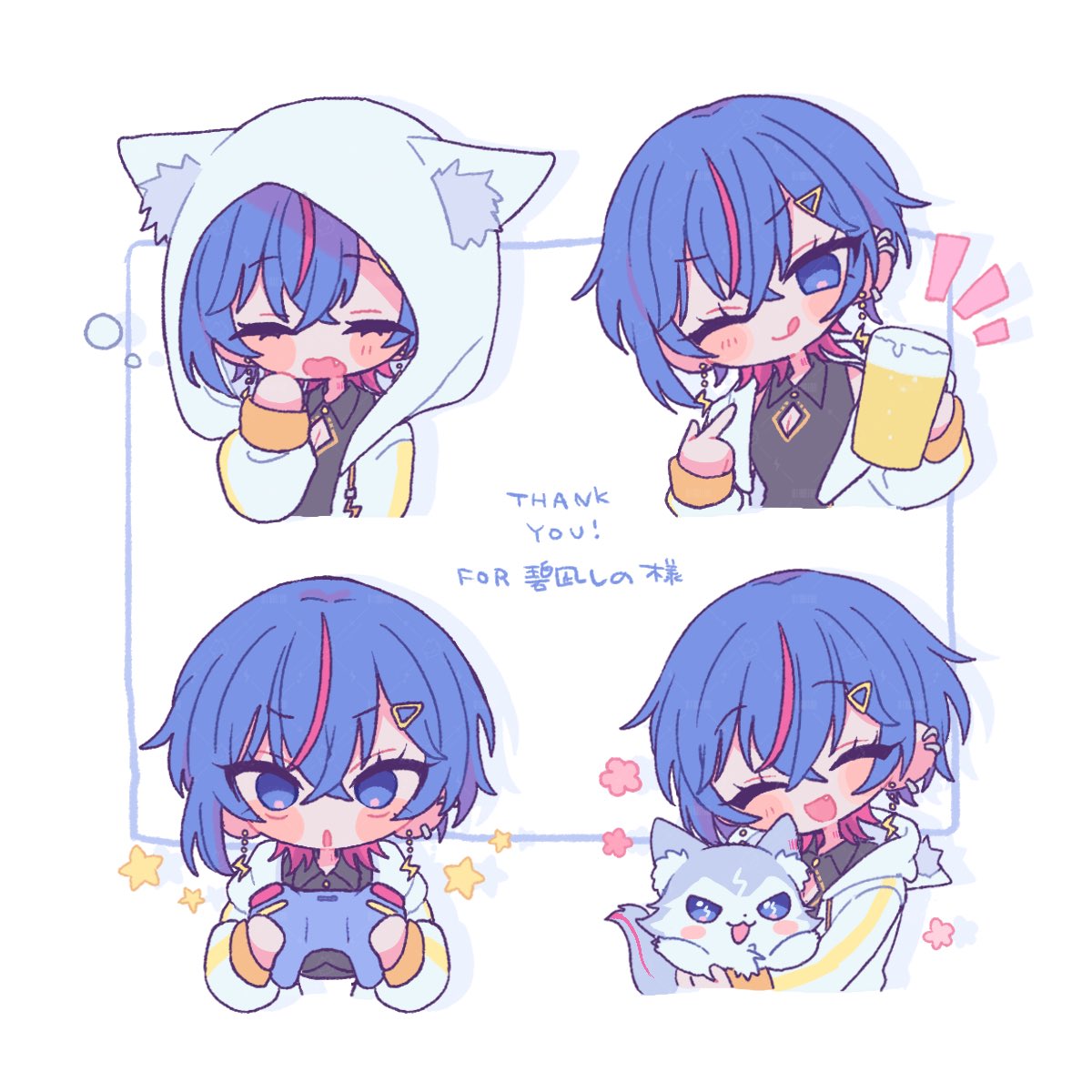 碧凪しの🐺⚡️💙 セルフ受肉Vtuber tweet media