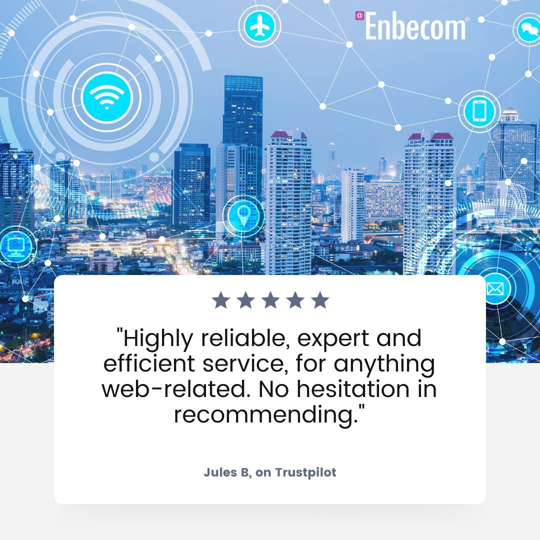 enbecom's tweet image. Appreciate the 5-star rating, Jules B! ⭐️⭐️⭐️⭐️⭐️ We&apos;re here to help your business. Learn more: enbecom.net #feedback #techservices
