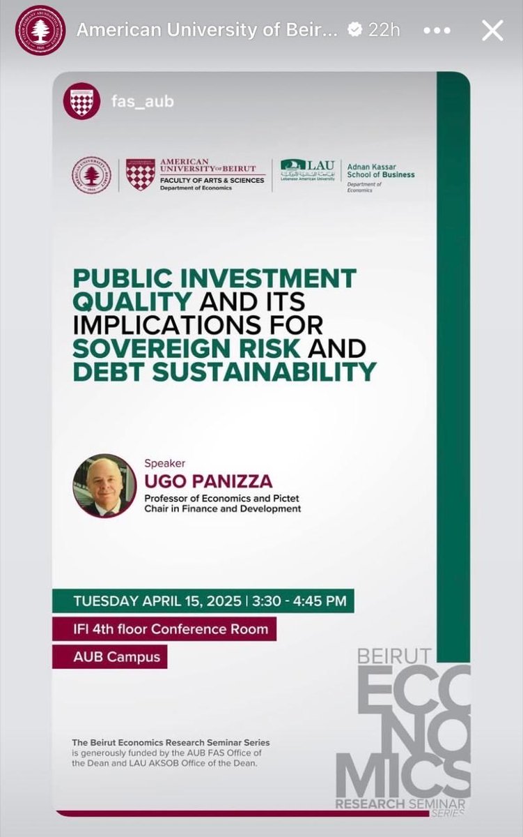 Next week ⁦<a href="/AUB_Lebanon/">American University of Beirut</a>⁩