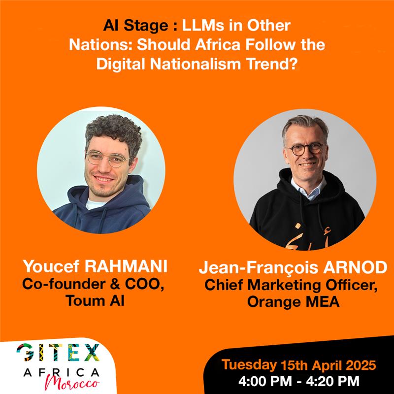 🌟 Don’t miss the inspiring talks from our leaders <a href="/jerome_henique/">Jérôme Hénique</a>     , <a href="/BrelotteBa/">Brelotte Ba</a>     , <a href="/AlaoJoelle/">Joelle Hazoume Alao</a>     , Jean-François Arnod, and <a href="/Ozygreendias/">Youcef Rahmani</a>  at <a href="/GITEXAfrica/">GITEX AFRICA</a>     , the continent’s largest tech event! They’ll be sharing their insights on financial innovation, AI, and