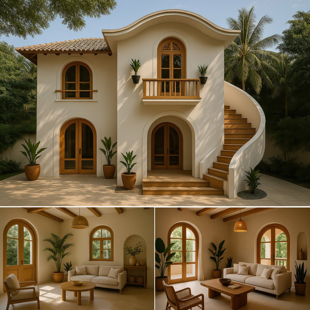 keralahomeplan's tweet image. Check out this stunning Mediterranean-inspired villa! 🌴 With tropical elegance, arched windows, and cozy interiors, it’s a dream home. Dive into the details at keralahousedesigns.com/2025/04/medite… #HomeDesign #MediterraneanStyle #TropicalLiving