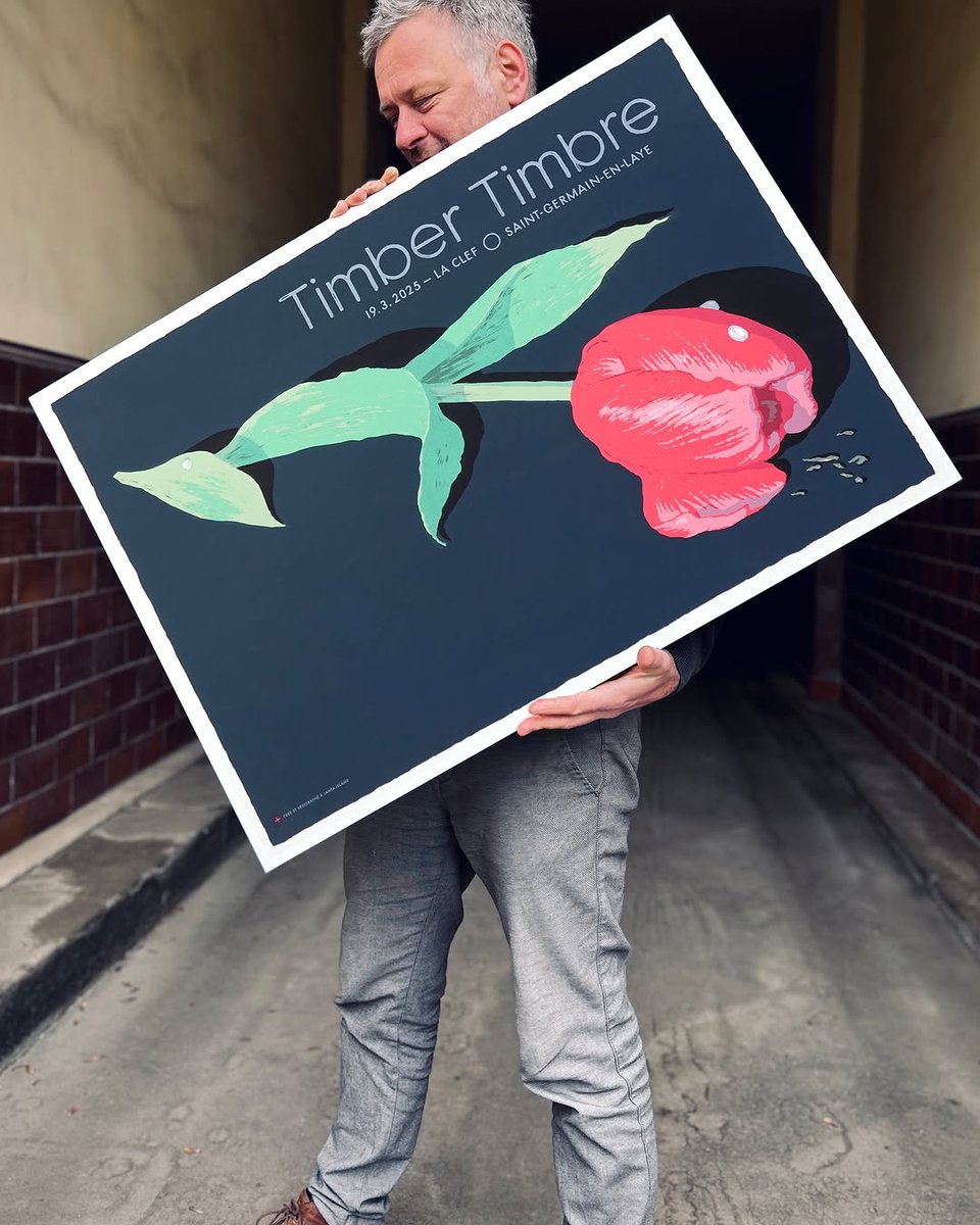 FrenchPaperArtC's tweet photo. Timber Timbre magnifique sérigraphie du concert de St Germain La CLEF 78 par Phillip Janta (Janta Island).
https://t.co/BhqbBSM1Gr
Sérigraphie 10 couleurs.
Edition numérotée &amp; signée de 50 ex.
Grand format A1 (60 x 84 cm).
#gigposter #timbertimbre #jantaisland #frenchpaperartclub https://t.co/x5BLqCIjdr