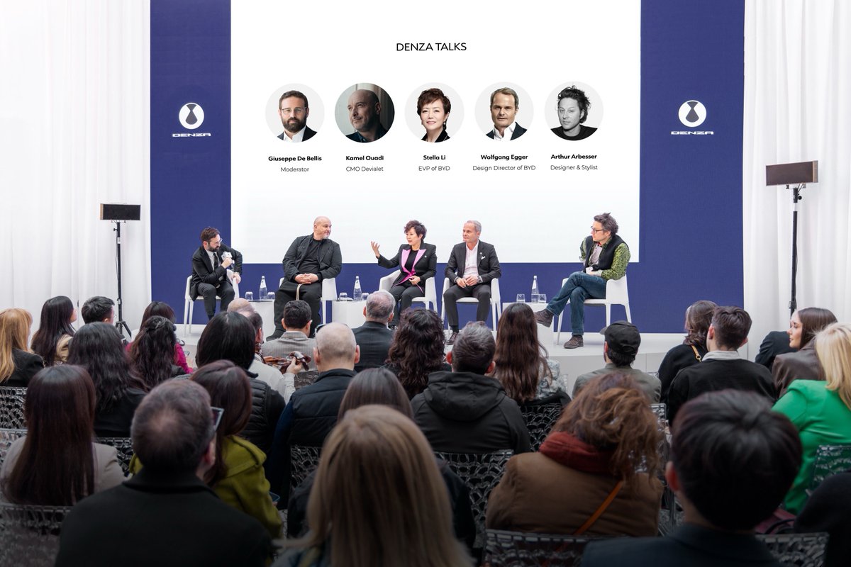 BYDGlobal's tweet photo. DENZA officially debuts in Europe with the reveal of the DENZA Z9GT at Milano Design Week. A bold step into the world of premium new-energy mobility.

#BYD #BuildYourDreams #DENZA #TechnologyDrivesElegance https://t.co/bOcc7vMMXE