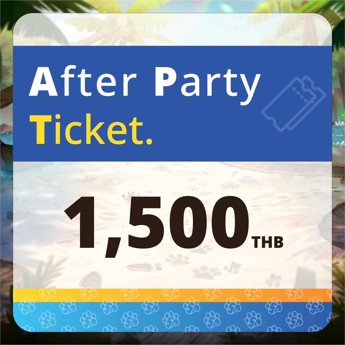 Knock knock! It’s your SiamPaws ticket! 🎉 Cocktails, beach vibes, and all-night partying with friends await! 🏖️ Join us June 7–8, 2025 at The Emerald Hotel. Let’s get wild together! 🍹🐾