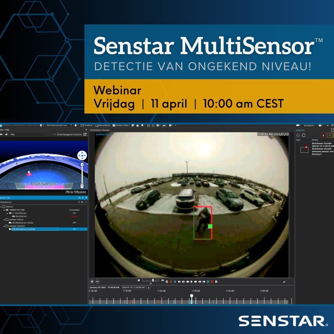 SenstarCorp's tweet image. 🚨Webinar 🚨
Senstar MultiSensor - Detectie van ongekend niveau!
Registratie ➜ buff.ly/dLlf8g3
📅 Vrijdag, 11 april,10:00 am CEST
#Webinar #SenstarMakesSense #MultiSensor