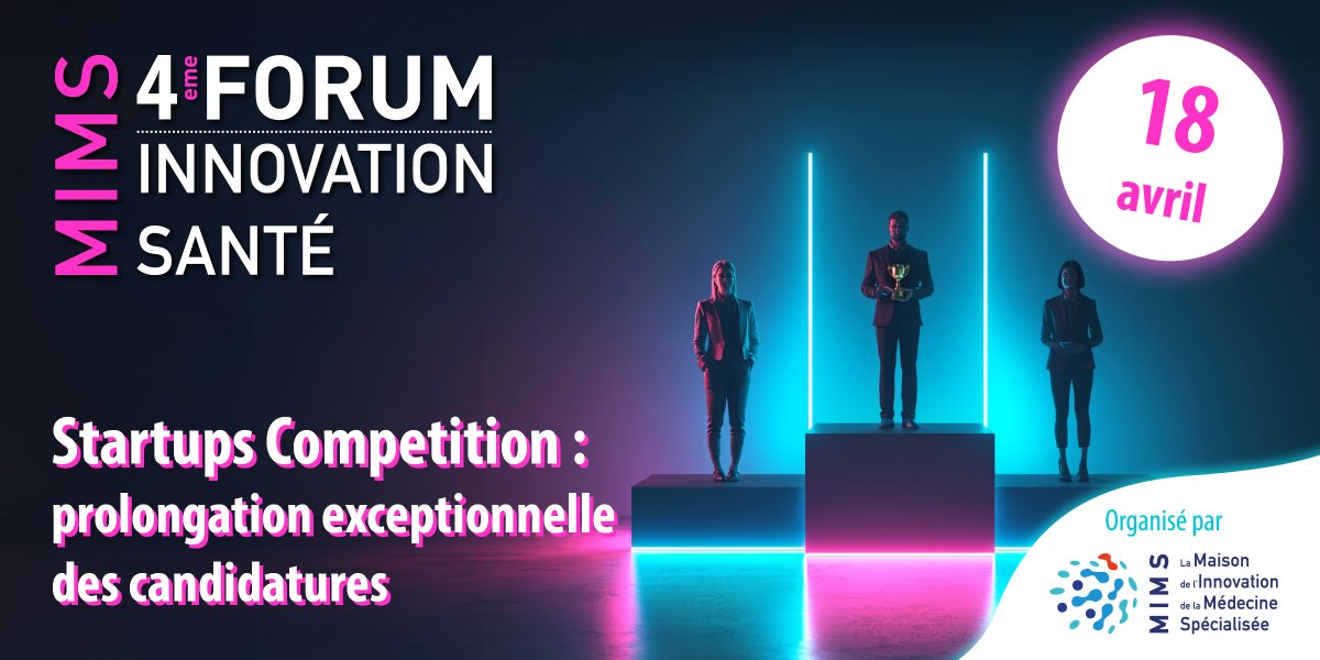 🚀 [Prolongation exceptionnelle]
Vous avez été nombreux à demander un délai pour candidater à la Startups Competition du #ForumInnovationSanté2025… On vous a écoutés 👀
📅 Nouvelle deadline : 18 avril à minuit
📍 Infos &amp; candidatures : leforuminnovationsante.fr/competition-st…