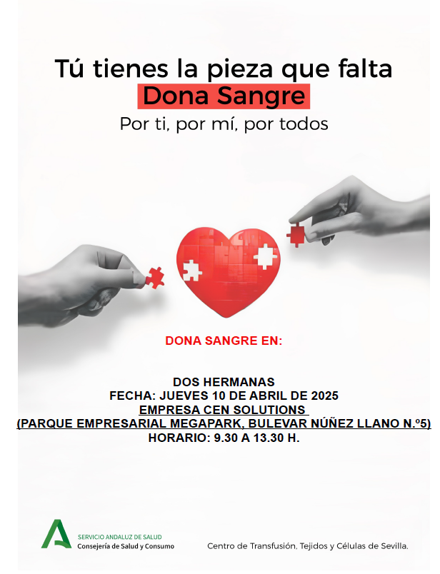 cen_solutions's tweet photo. 🔎 Hoy hemos tenido el placer de acoger en nuestras instalaciones una campaña de donación de sangre, organizada en colaboración con el Centro de Transfusión, Tejidos y Células de Sevilla de la Consejería de Salud y Consumo de la @AndaluciaJunta 💉🩸 https://t.co/ixJnFcqe5H