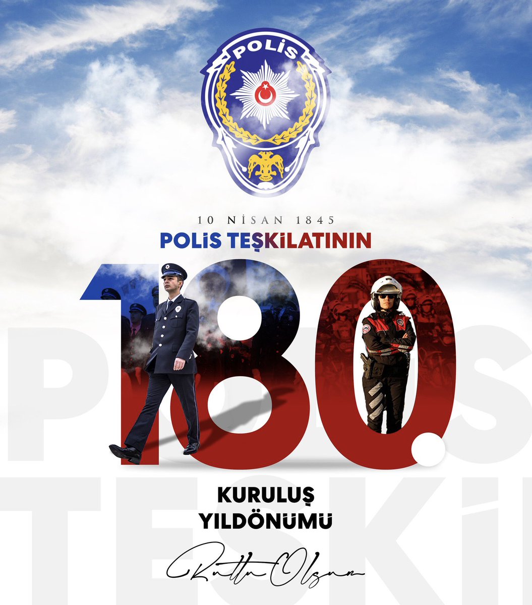 KayaZeydin's tweet photo. Toplumun; huzuru, güvenliği ve esenliği için olağanüstü gayretler sergileyen Türk Polis Teşkilatımızın 180. kuruluş yıl dönümünde; vatanımızın huzur ve güvenliği için gece gündüz fedakârca görev yapan tüm emniyet mensuplarımızın Polis Haftası’nı ve 10 Nisan Polis Günü’nü yürekten kutluyorum. 

Şehit polislerimizi rahmetle, gazilerimizi minnetle anıyor; görev başındaki tüm polislerimize sağlık, huzur ve başarılar diliyorum.

#BiziBirYerdenTanırsınız ...

180 Yıldır Olduğu gibi...🇹🇷🇹🇷🇹🇷

#TürkPolisTeşkilatı180Yaşında