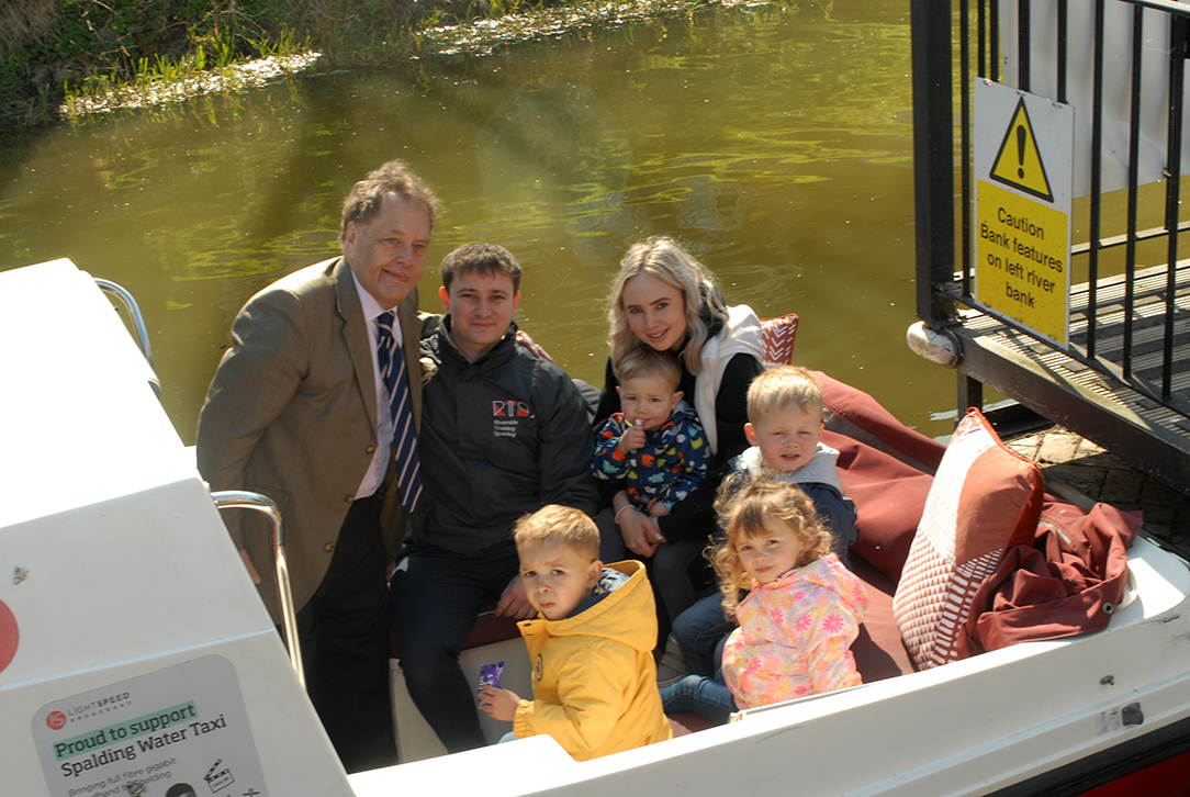 Riverside Training proudly sponsors the return of the iconic Spalding Water Taxi. After a pause due to low water levels, the service relaunches with an elegant ribbon-cutting featuring HM Lord-Lieutenant Annabel Ward &amp; Sir John Hayes. Congratulations to Anthony.