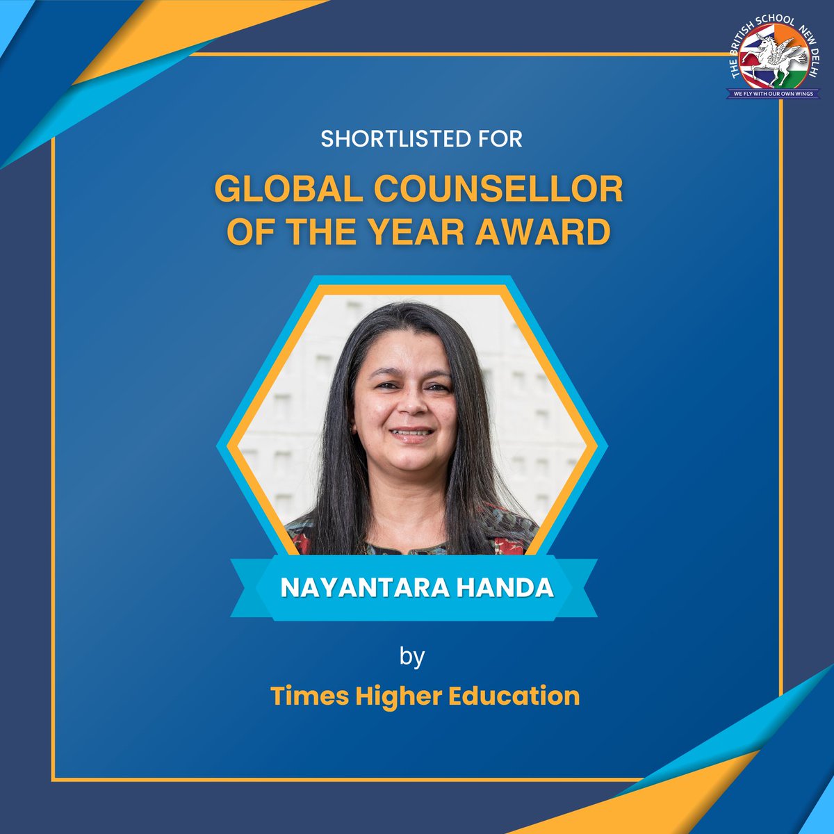 TBS_Delhi's tweet image. We are proud to share that Nayantara Handa, Lead – Careers and University Counsellor, has been shortlisted for the Global Counsellor of the Year Award by @timeshighered. Congratulations, Nayantara! 👏

#TBSCommunity #TeamTBS