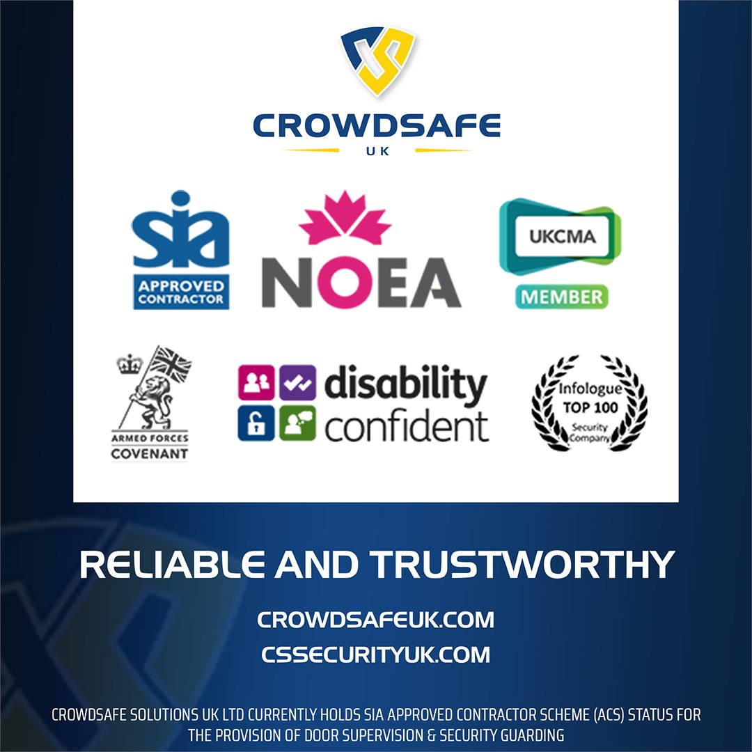 CrowdSafe UK: Accredited &amp;amp; Award-Winning Security You Can Trust 🔒

At CrowdSafe UK, we are proud to hold industry-leading accreditations and awards, reinforcing our commitment to excellence, professionalism, and inclusivity in the security sector.

crowdsafeuk.com