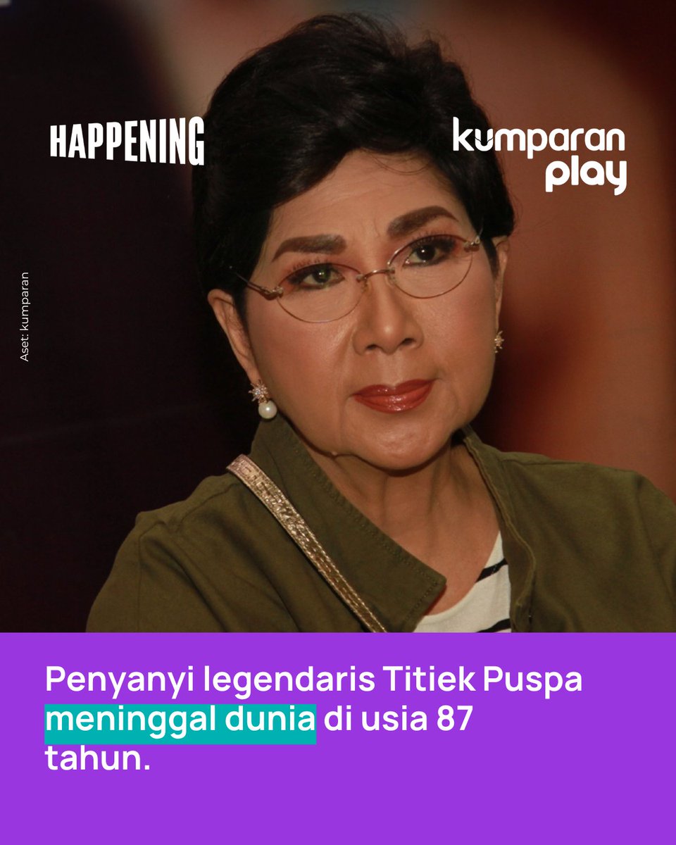 Terima Kasih, Titiek Puspa

Dari lagu anak sampai operet di TVRI, dari panggung ke layar lebar, siapa yang tak tumbuh bersama karya-karyanya?

Kini ia berpulang, tapi kisahnya akan terus hidup. Yuk, kita kenang perjalanan panjang Sang Legenda 💔

#titiekpuspa #riptitiekpuspa