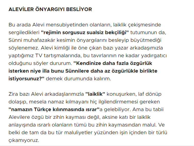 Bolseviktantuni's tweet photo. Sene 2009.Fetöcüler yargıda kadrolaşmak için,mevcut hakimlere iftiralar atıyordu.Mümtazer Türköne,"Aleviler darbecidir", Sabah da "hakimlerin nasıl yarısı alevi olabilir,vesayetçiler" diyordu.Bu sırada Nuray Mert de "Aleviler önyargıyı besliyor" diyordu.Öyle kıymetli bir insandı https://t.co/PYfARUOkei