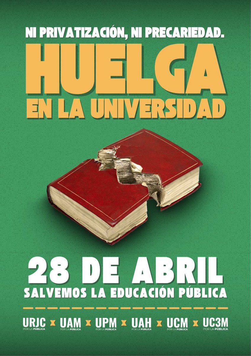 A la huelga que ya es hora <a href="/FJIprecarios/">FJI-PRECARIAS</a> <a href="/FPUinvestiga/">FPU investiga</a> <a href="/marearojainvest/">Coordinadora Marea Roja de la Investigación</a> <a href="/TheMareitaROJA/">MAREÍTA ROJA - Investigación en lucha</a> <a href="/SurvAcademia/">Surviving The Academia</a> <a href="/pochygascon/">Iniciativa Poch y Gascón - PDI, PAS, subcontratas</a> <a href="/cgtinvuni/">Coordinadora Investigación y Universidades de CGT</a>