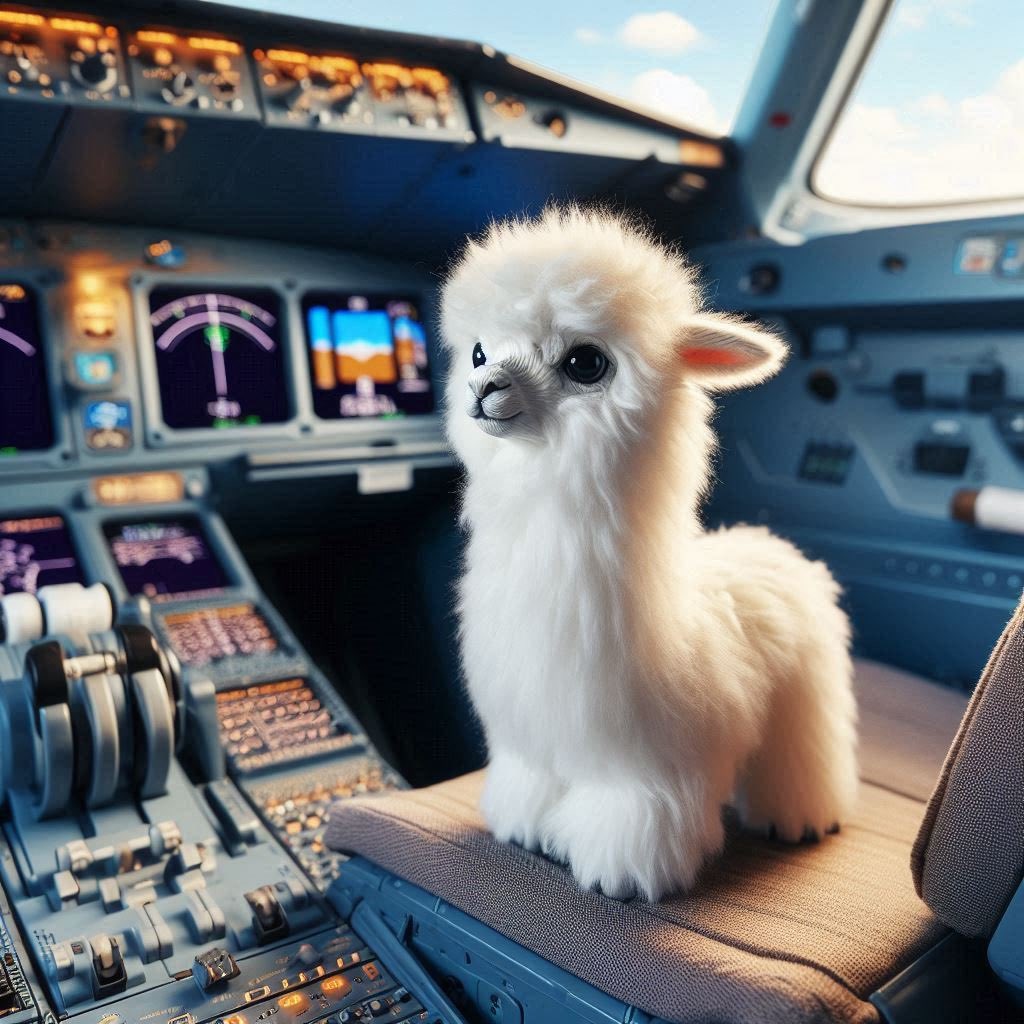 Pleased to announce the arrival of our beautiful baby daughter and youngest Alpaca Airways member! Both mother and baby doing well 😊