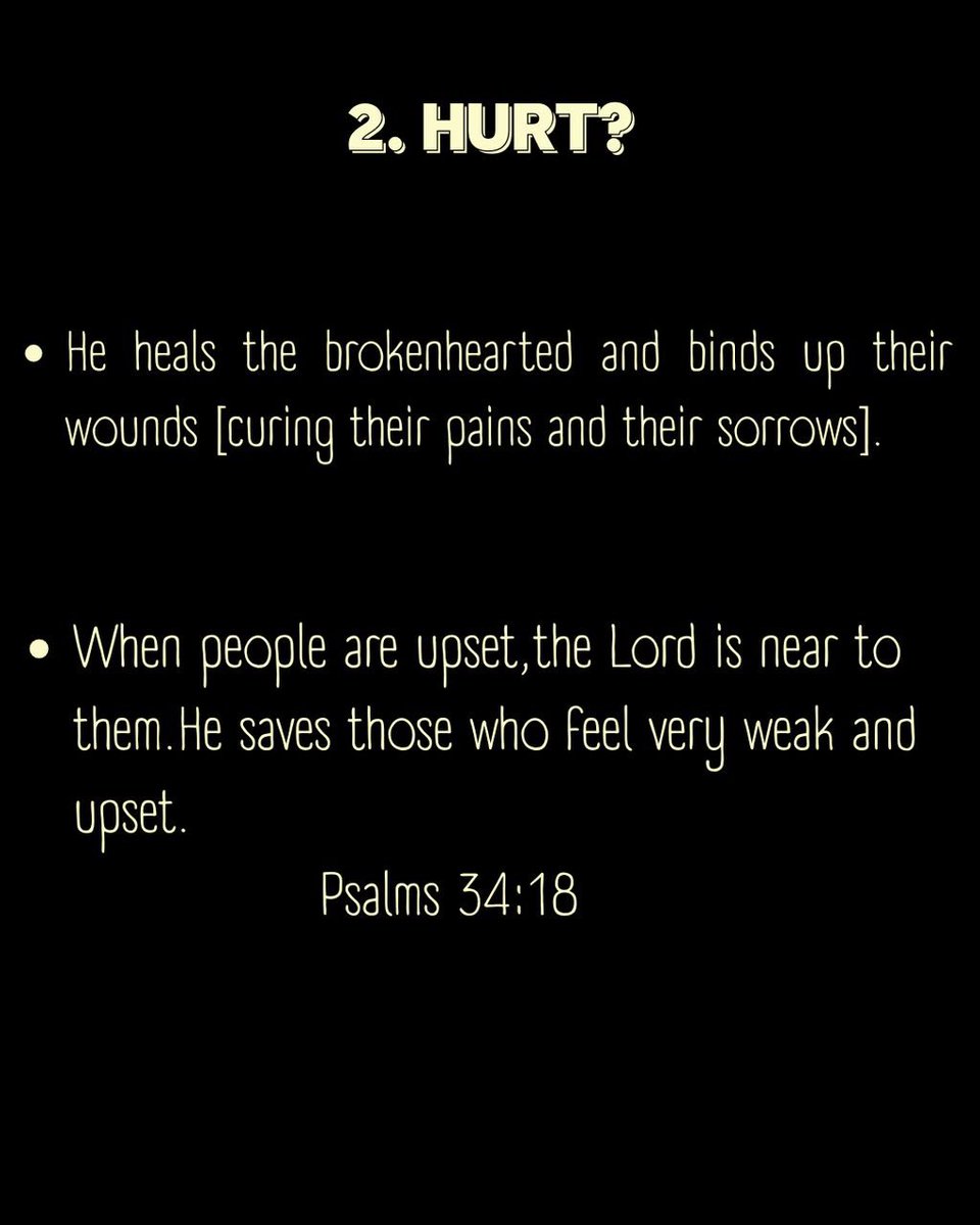 GodChasers_G's tweet photo. Are you anxious, hurt, discouraged tired? 🥺

Find comfort as the Lord speaks to you through these scriptures ❤️🔥

#GodChasersGlobal #jesus #church https://t.co/GVmbC0fNbq