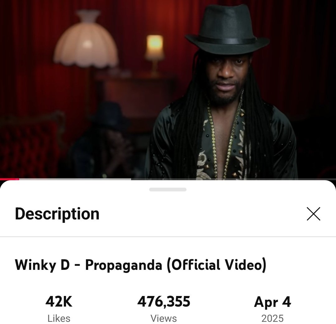 Then Winky D - Propaganda song alone, is sitting on 476,355 views. Baba Abraham. Then Winky D - Propaganda song alone, is sitting on 476,355 views. Baba Abraham 😂😂😂😂😂😂

#WinkyD
#Propaganda
#DubStyle