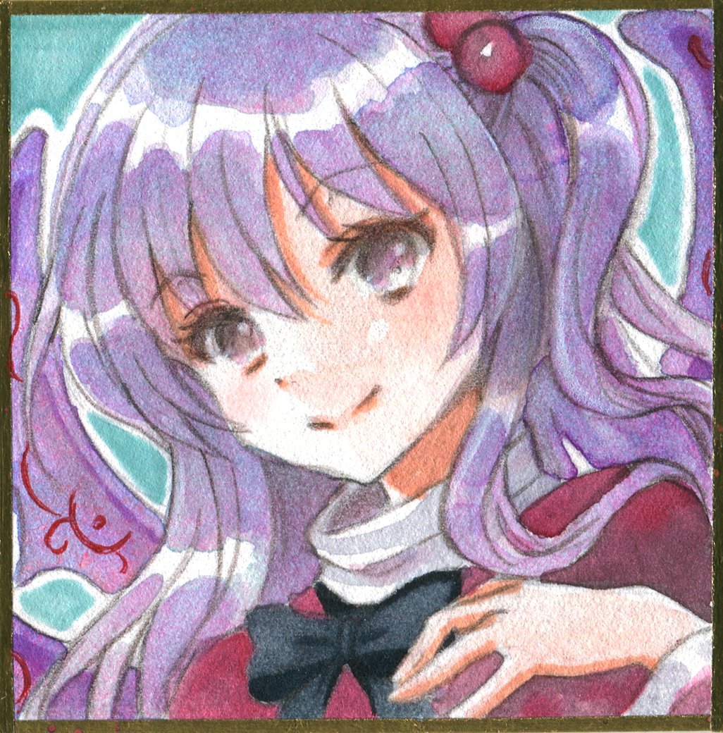 アリス・マーガトロイド ,ロリス 「【アナログ絵】旧作アリス小色紙と神綺さまの豆色紙です 」|はじけ☆鈴奈幻想/鈴01▶️例大祭き13aのイラスト