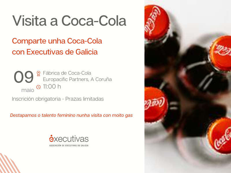 ¡COMPARTE UNA COCA-COLA CON EXECUTIVAS DE GALICIA!🥤

Executivas organiza una visita a la Fábrica de Coca-Cola. 

🗓09 de mayo
🚌Salida a las 11:10 y regreso a las 14:15 desde la Estación de Autobuses de A Coruña
📍Fábrica de Coca-Cola
📝Inscripción en forms.gle/u3KTjDrprdsodq…

😁