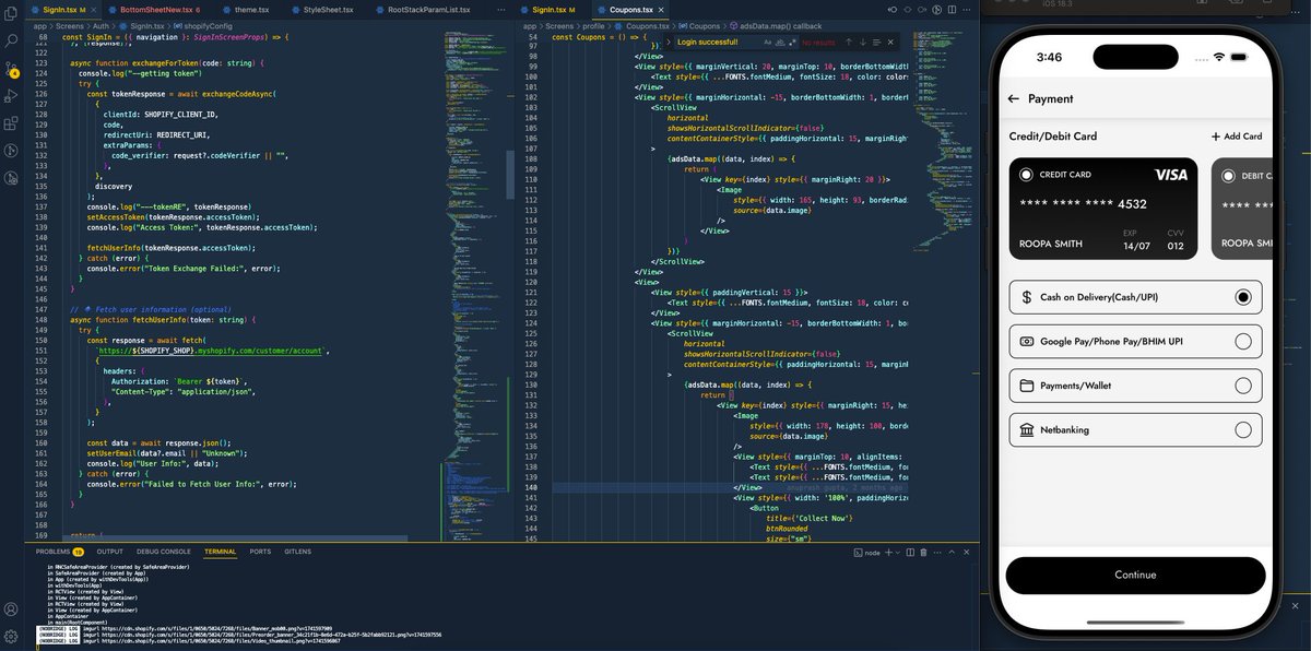 anuprash_gupta_'s tweet image. Building a react-native app for the shopify store.
#ReactNative #ShopifyStore
#ReactNativeDev
#MobileDevelopment
#AppDevelopment