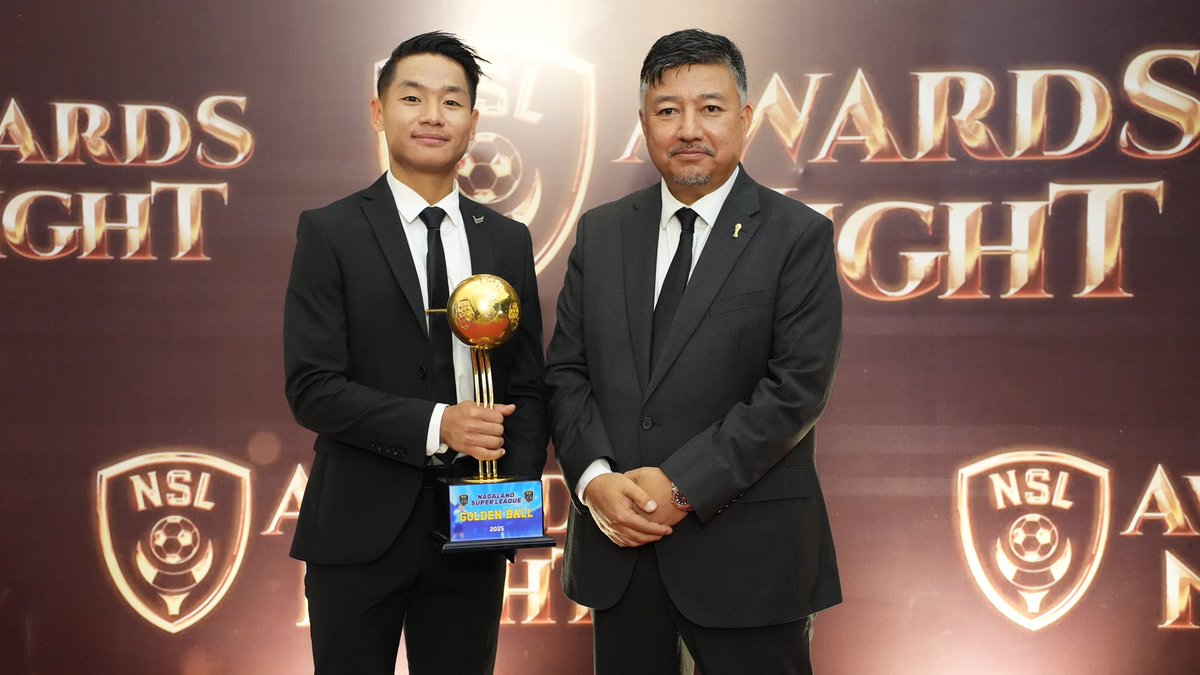 abumetha's tweet photo. The NSL Awards Night was a wonderful and memorable night that wrapped up an unbelievable first edition of the Nagaland Super League .. congratulations to all the nominees and the winners .. thank you to all our well-wishers and friends who joined us .. appreciate all “the other champions” who came and inspired each other by presenting the awards .. so nice to see the footballers looking super sharp and suave .. thank you one and all - we wrote history together .. generations will recollect this first edition .. it will never be the same again .. Almighty continue to armour us ..