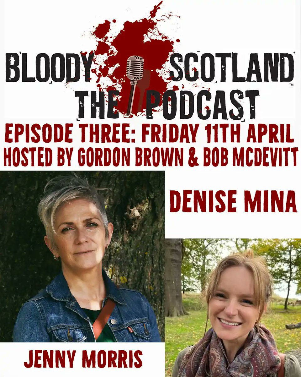 We hope you are enjoying the podcast? (first two episodes available here bloodyscotland.podbean.com). Coming tomorrow, some top notch chat with Denise Mina and debut novelist Jenny Morris...