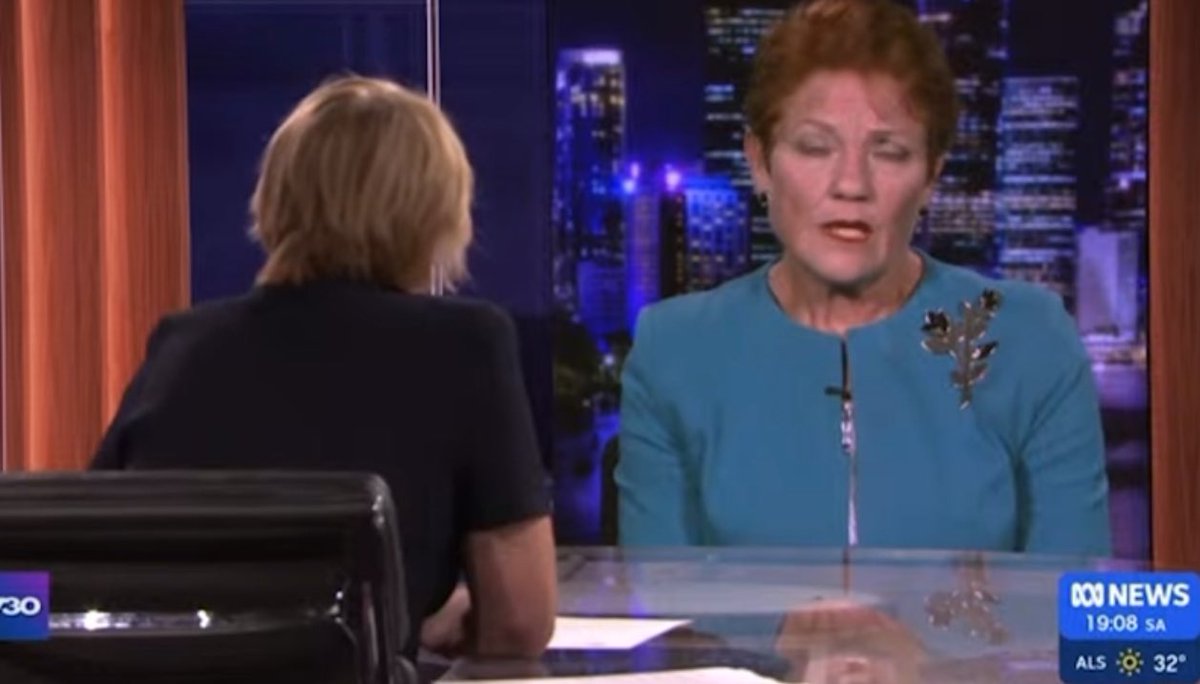 Pauline Hanson on #abc730 says Labor is “rude” “arrogant” “incompetent”!
When asked about Clive Palmer’s new Trump-sycophant Party
Hanson “I’m not going to be here criticising anyone else who wants to stand!”🤣🤦‍♂️ Since when did this program become a right wing freak show?🙄