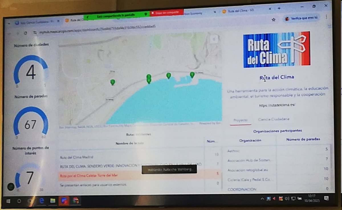 rutaclima's tweet photo. Se presenta ahora... : ¡el mapa de ciencia ciudadana! Una herramienta interactiva a golpe de clic que permite replicar y versionar las rutas https://t.co/XBmDFK3nje