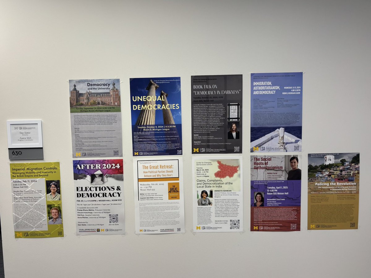 Dan Slater (@slaterpolitics) on Twitter photo Another year of programming to be proud of <a href="/umichDemocracy/">U-M Center for Emerging Democracies</a>!
ii.umich.edu/emerging-democ… Another year of programming to be proud of <a href="/umichDemocracy/">U-M Center for Emerging Democracies</a>!
ii.umich.edu/emerging-democ…