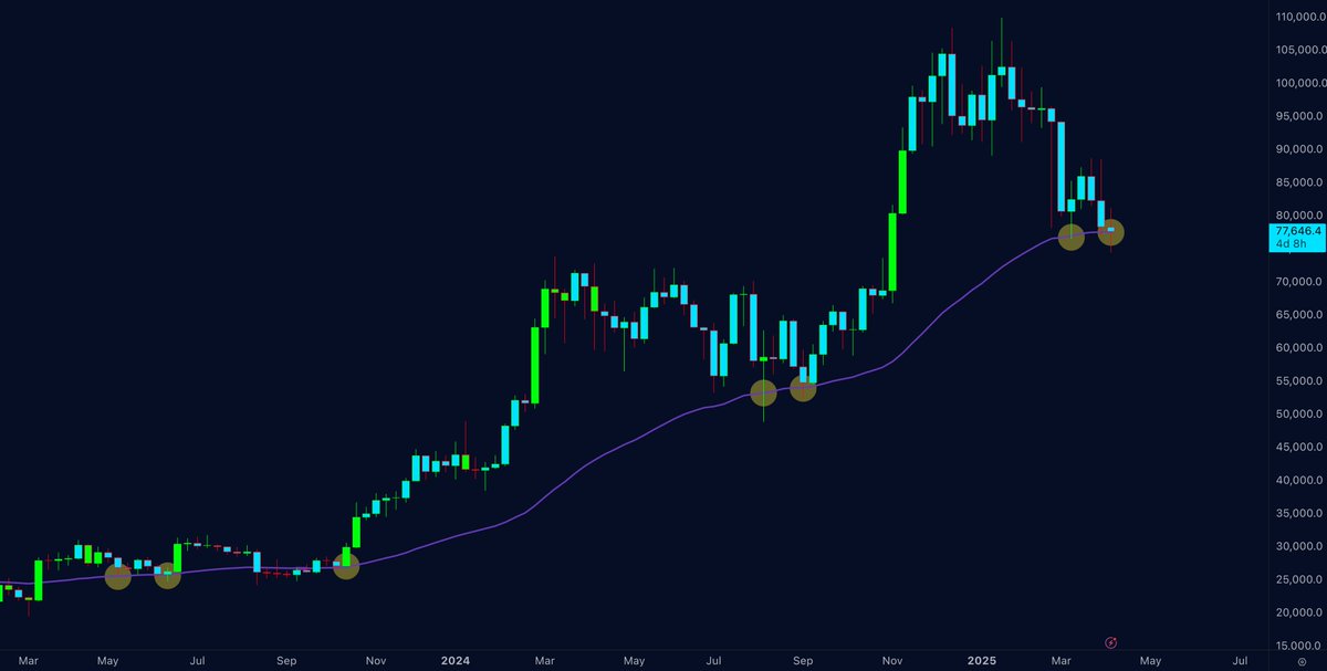 #Bitcoin: Have We Seen the Bottom?

The predicted $74K zone hit, held, and bounced, right back above the golden line, since then we are holding strongly above the golden line, this is a game changer and you either adapt fast or stay poor adapt and keep eyes on the golden line! At