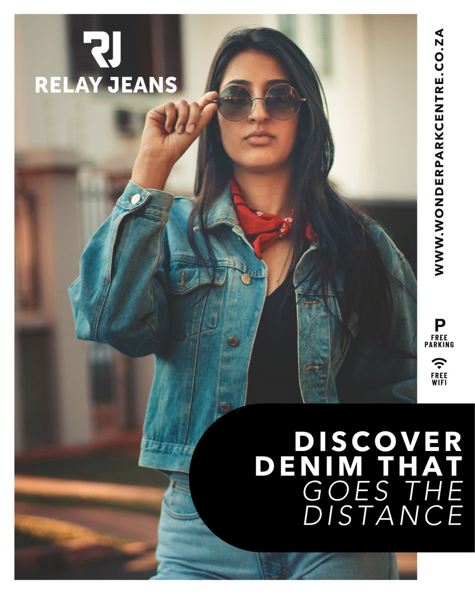 Find denim 👖 that’s durable, stylish and designed to go the distance at Relay Jeans.

#RelayJeans #QualityDenim #Wonderpark