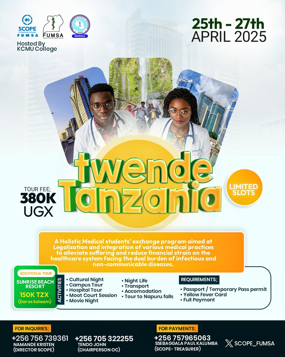 Hey medical students in Uganda, this is for you 😊🤝