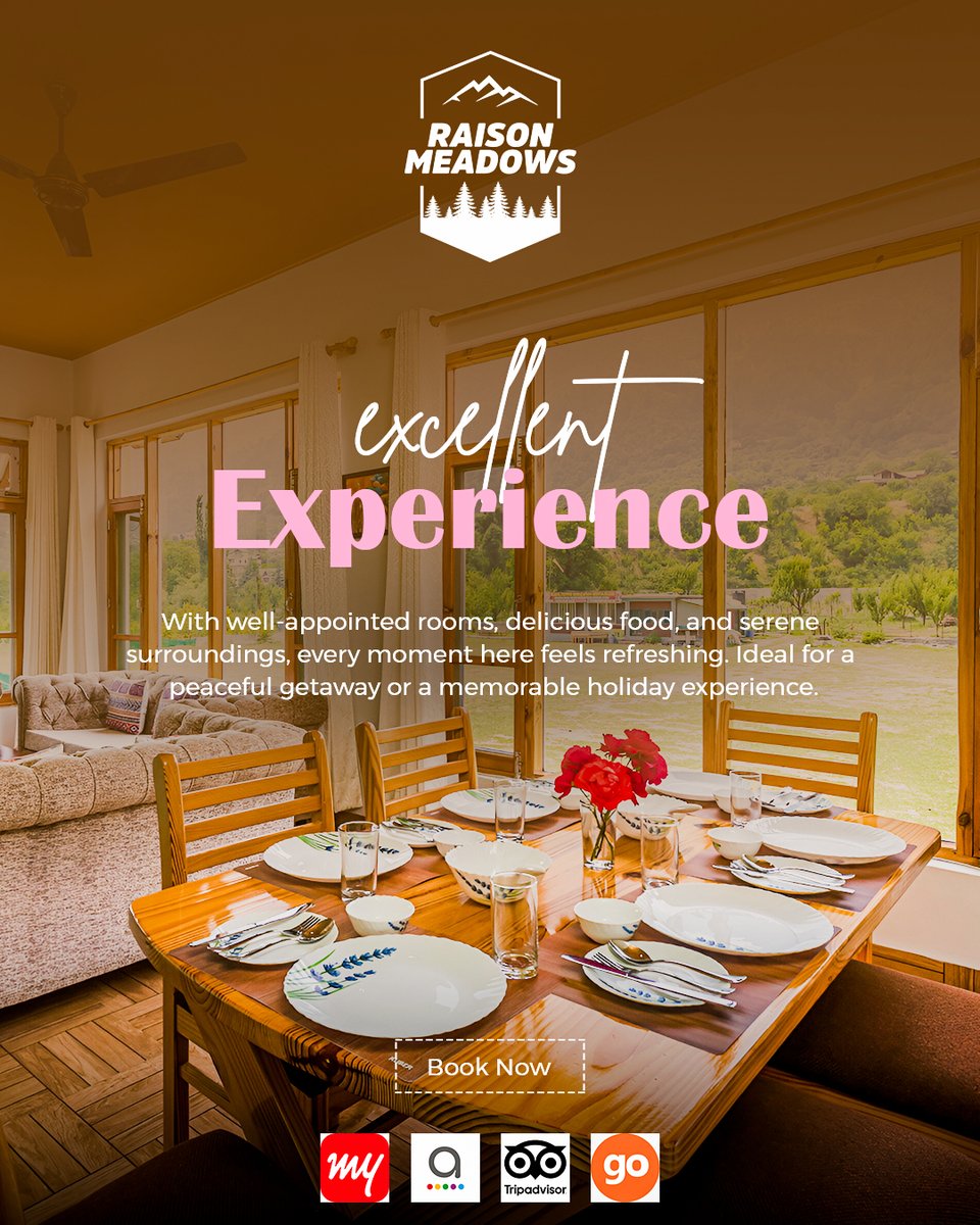 raisonmeadows's tweet photo. Experience unparalleled comfort and tranquility at Raison Meadows Lodge . Nestled amidst lush greenery, our spacious rooms and exceptional service ensure a memorable stay.

#RaisonMeadows #ComfortRedefined #HimalayanRetreat #PeacefulGetaway #ManaliDiaries  #LuxuryInNature https://t.co/03zMfYR7MP