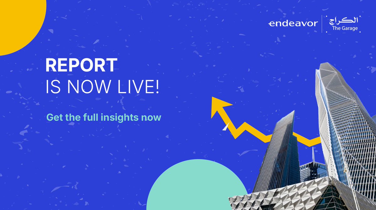 🚀 The Endeavor Report is officially LIVE!

Created in partnership with The Garage, Riyadh: An Emerging Platform for Entrepreneurs explores the trends powering one of the region’s fastest-growing startup ecosystems.

Key insights from the report:
 ✅ 62% of Riyadh’s startups were