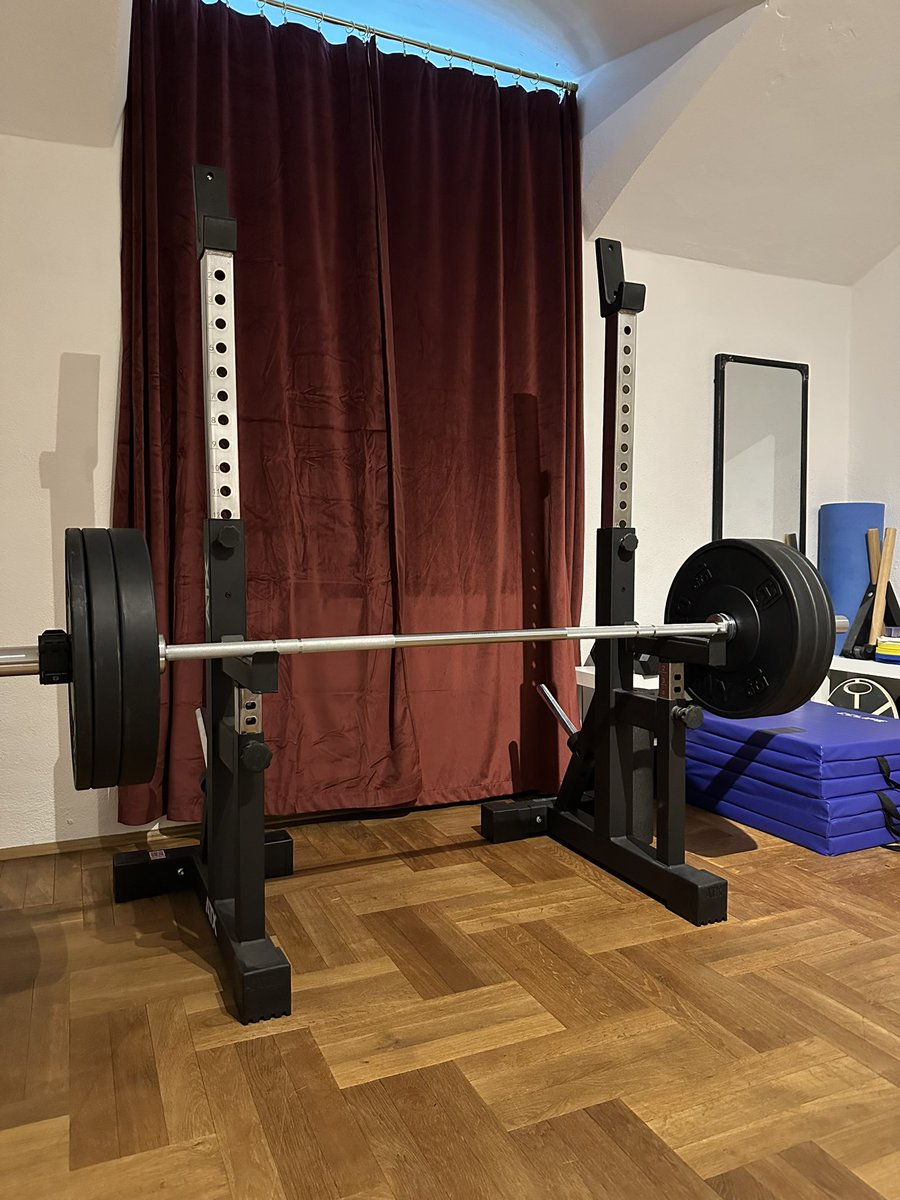 Proof of work! 💪
3x5 Romanian Deadlifts, 80kg.
(I used all my plates for that, I guess I gotta get me some new plates soon)