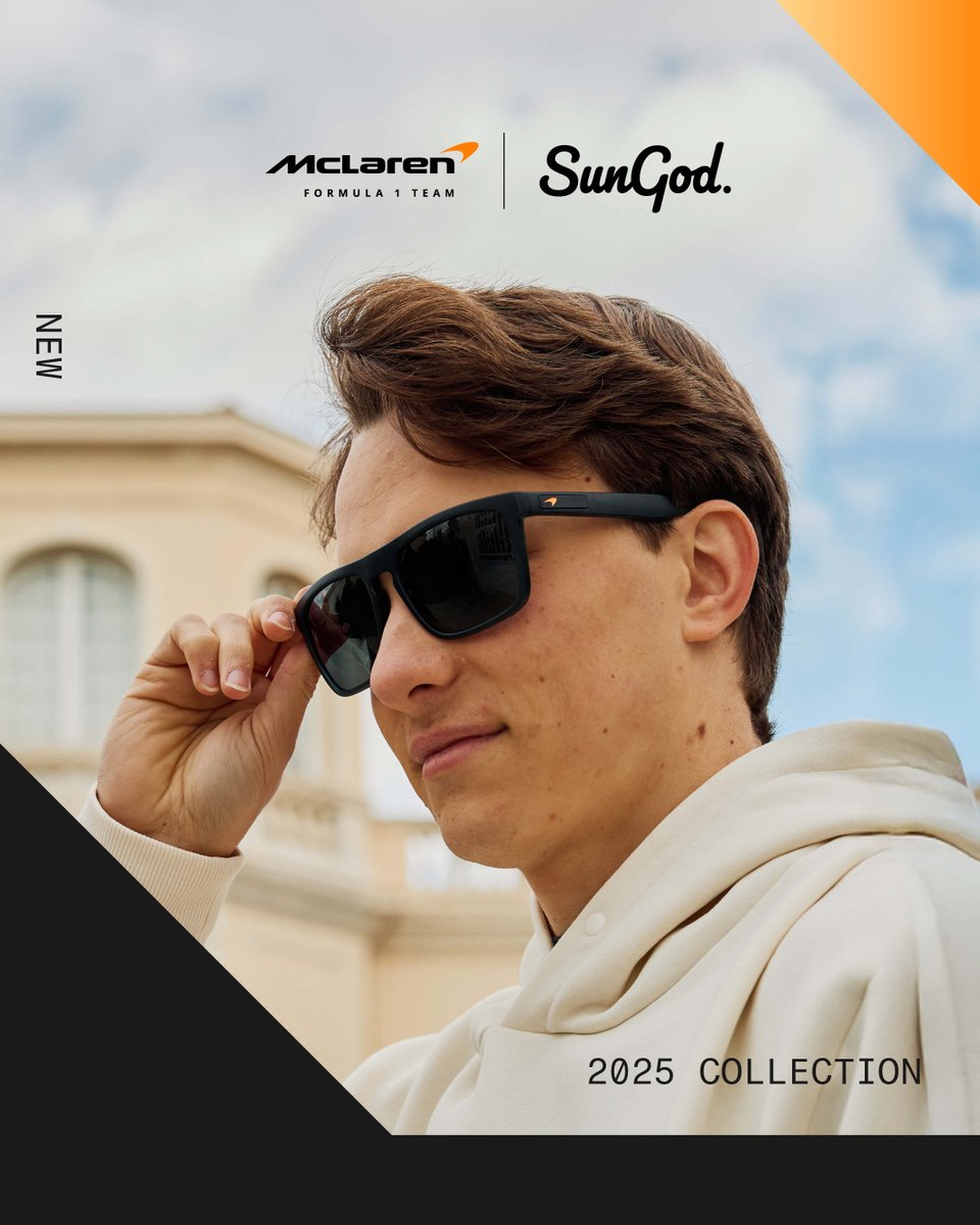 Papaya is BACK with the 2025 SunGod x McLaren F1 Team Collection. 💥🏁

Featuring industry-leading 8KO® Fire and Smoke lenses coupled with iconic Papaya McLaren and Speedmark logo plates.

Click to discover the updated designs for the new season 👉 sungod.co/shop/mclaren/a…