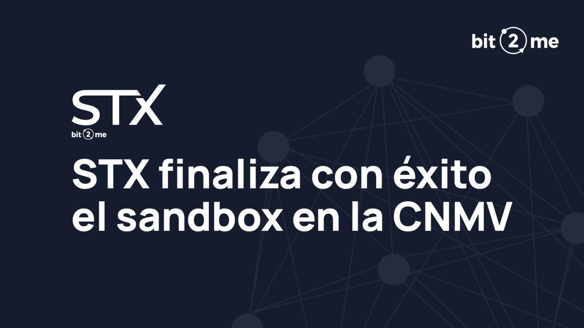 bit2me's tweet photo. 🚨 Bit2Me STX completa con éxito las pruebas del primer bono corporativo tokenizado de #VALORIX en el Sandbox de la CNMV.
✔️ Emisión en blockchain
✔️ Negociación en mercado secundario
✔️ Liquidación y pagos automáticos
Lee la nota de prensa completa en el siguiente tuit 👇 https://t.co/923jFqBC9b
