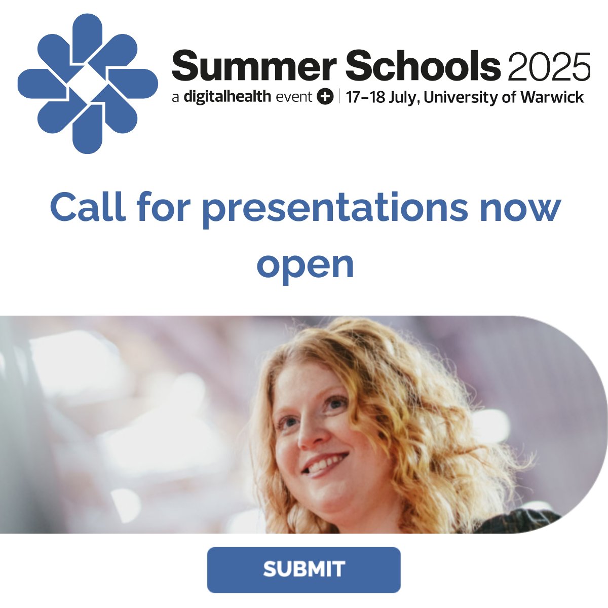 DHSummerSchools's tweet photo. What’s your must-see speaker wish list for Summer Schools? And which digital health topics matter most to you? 👀 #DHSS25
We are inviting Network members to submit their ideas on the themes to be explored and the speakers that they want to see
Submit👉 https://t.co/MANaMkppM3 https://t.co/ASri8GwOIR